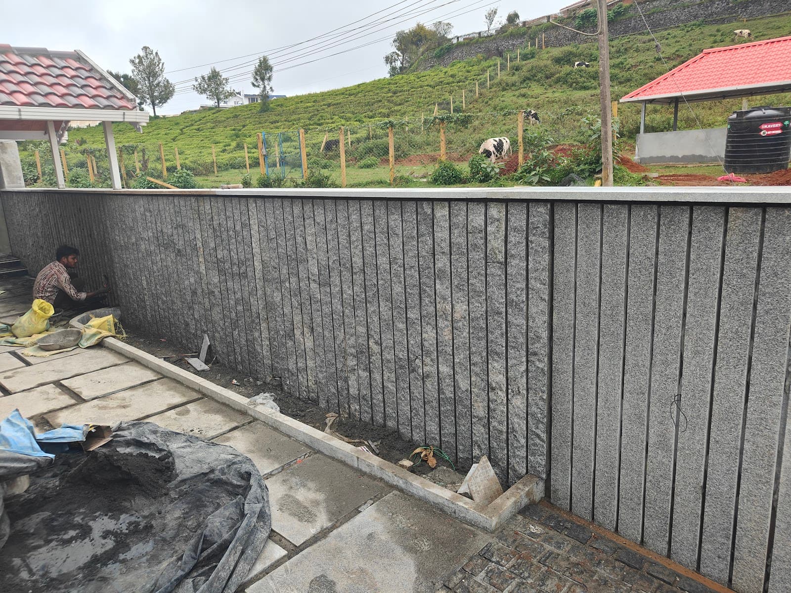 Monolithic Granite Boundary & Entry Masonry